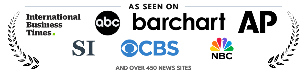 As Seen On — ABC, Fox News, NBC, AP, Sports Illustrated, International Business Times, Morning News, CBS